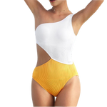 Load image into Gallery viewer, One Shoulder Cut Out One-piece Swimsuit
