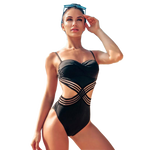 Load image into Gallery viewer, One-piece Swimsuit Push Up Swimwear
