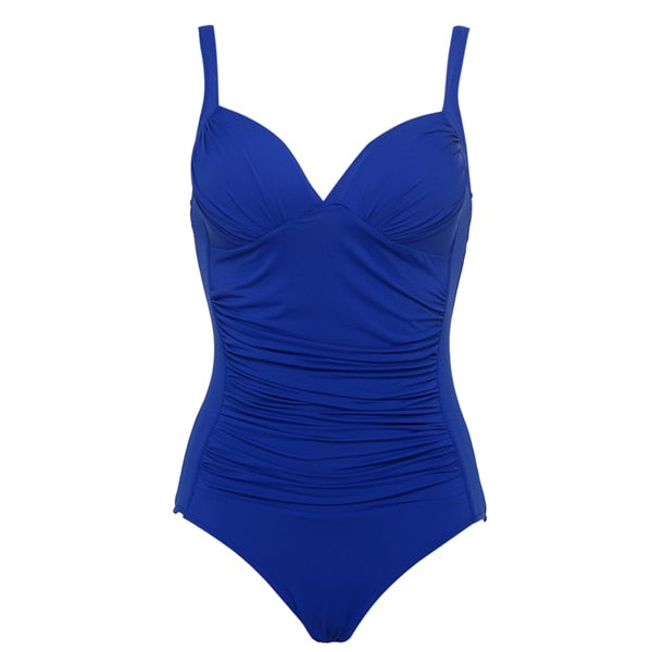 One Piece Swimsuit Solid Beach