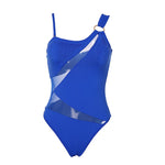 Load image into Gallery viewer, Sexy Mesh Patchwork Swimwear One Piece
