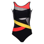 Load image into Gallery viewer, One Piece Swimsuit Black Mesh
