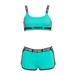 Load image into Gallery viewer, Women Letter Sport Soft Cup Bikini Sets
