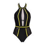 Load image into Gallery viewer, Sexy One-Piece Swimsuit Mesh Patchwork
