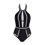 Load image into Gallery viewer, Sexy One-Piece Swimsuit Mesh Patchwork
