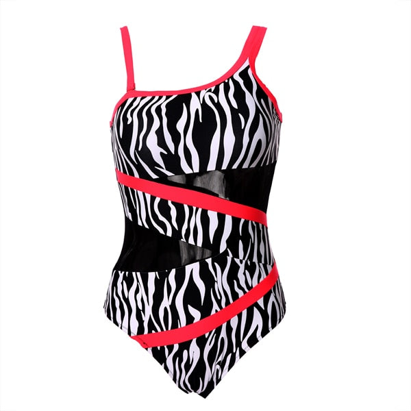 Sexy Black White Leopard Swimwear