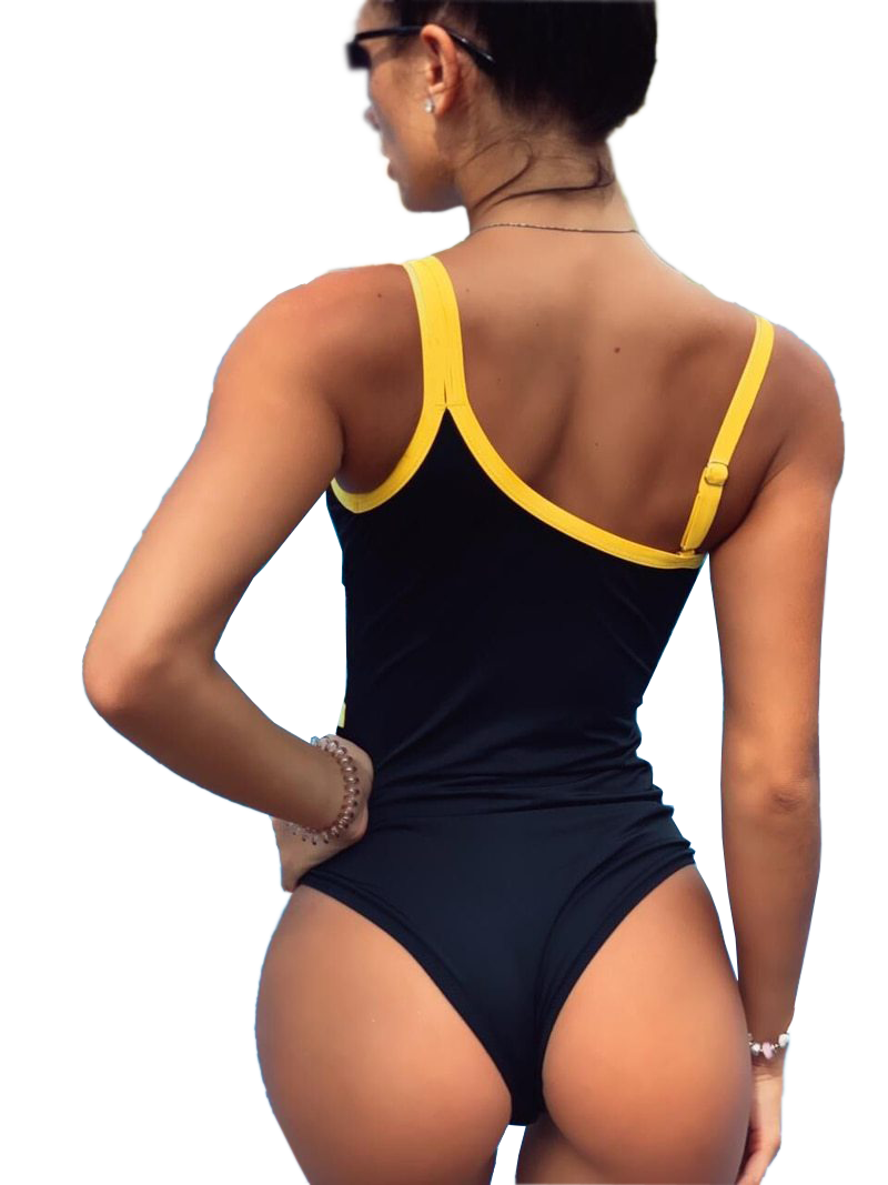 One Shoulder One Piece Swimsuit